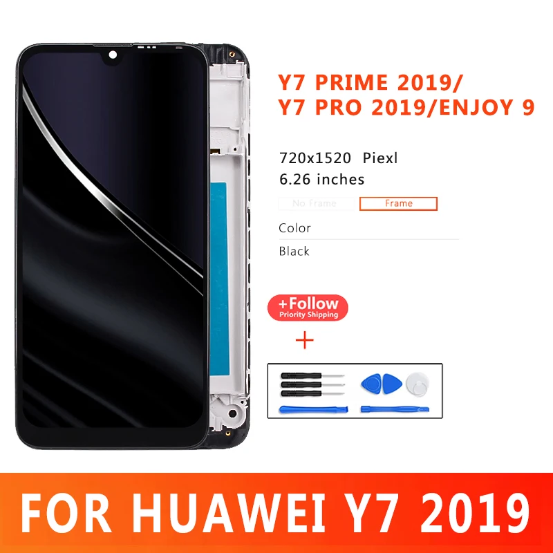 

6.26"For Huawei Y7 2019 LCD Display Touch Screen Sensor Repair Parts For HUAWEI Y7 Prime 2019 LCD Replacement Parts