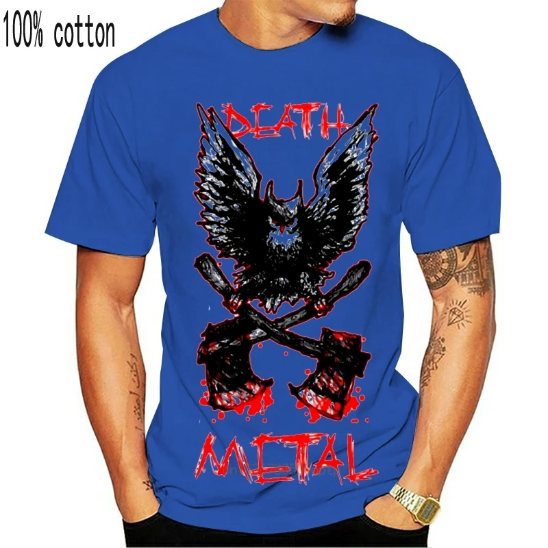 

Футболка мужская базовая с принтом арки и противника, мультяшный принт Совы и металла смерти, с короткими рукавами, летняя с графическим при...