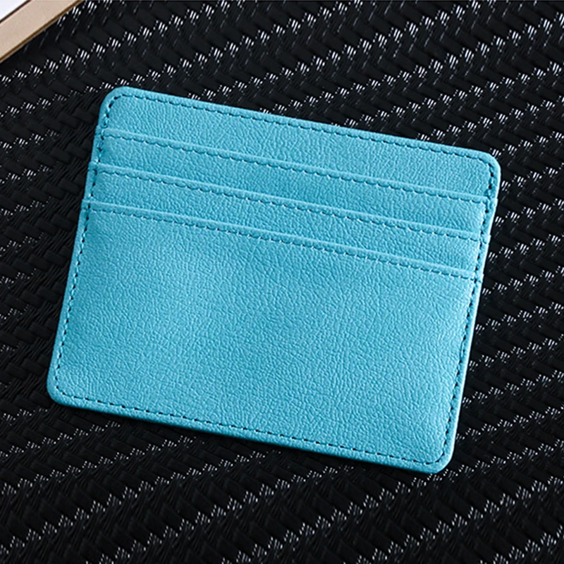 

Slim Wallet With Elasticity Back Pouch ID Credit Card Holder Mini Wallet Automatic Pop Up Bank Card Case