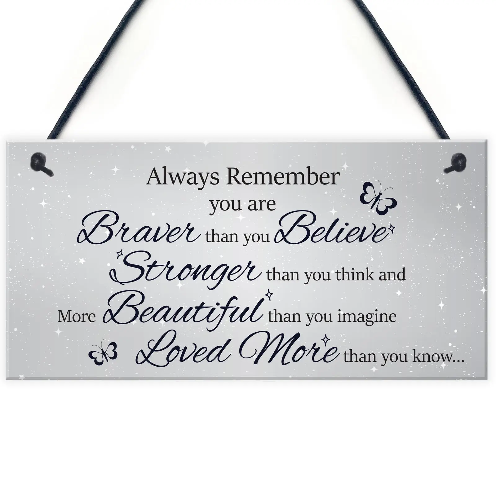 

"Always remember you're...... "Wooden Hanging Plaque Home Decoration