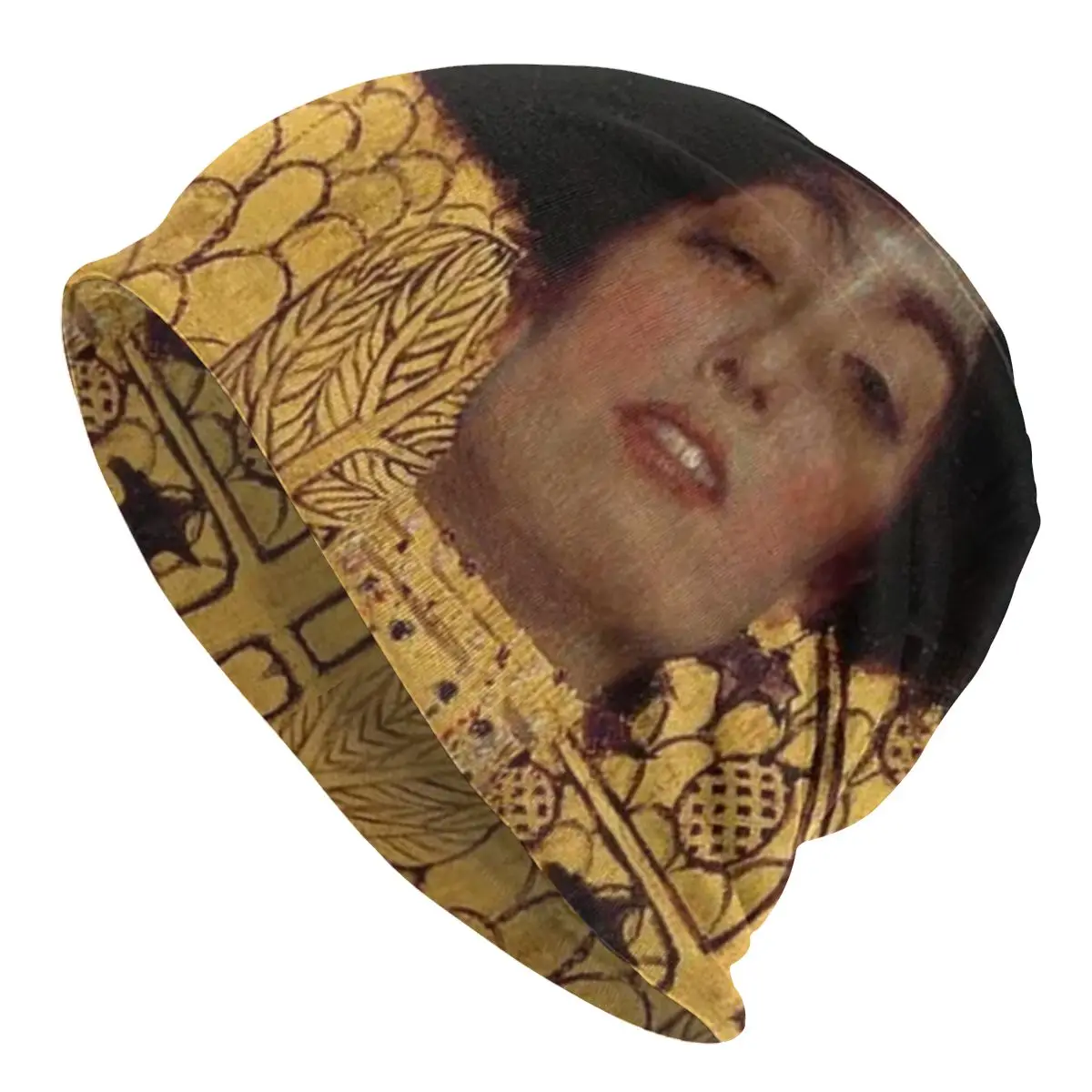 

Judith Gustav Klimt Oil Paniting Cap Men Women Paragraph Beanie Warm Fashion Hundred Take Ins Pullover Slouch Hiphop Thin Unisex