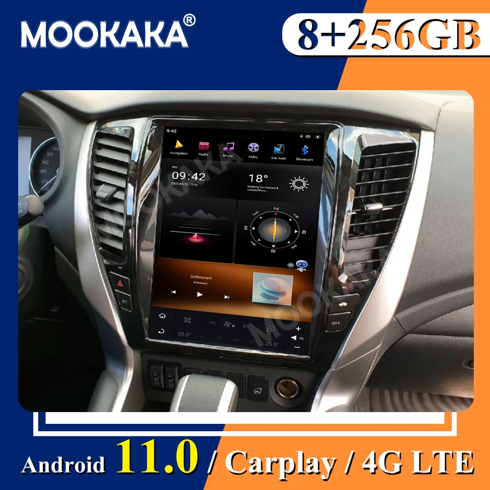 

8+256G For Mitsubishi Pajero sport 2016-2018 Android 11 Car Navi Multimedia Player Radio Tape Recorder Auto