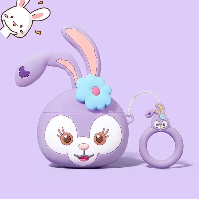 Милый защитный чехол для наушников с принтом Kawaii StellaLou Disney Apple Bluetooth беспроводной