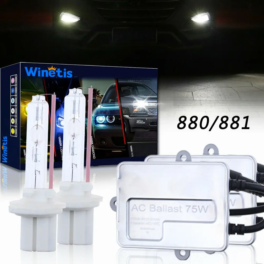 

75W 5000K Hid противотуманные фары 881 880 лампы для Hyundai Elantra 2007-2016 Oem белые