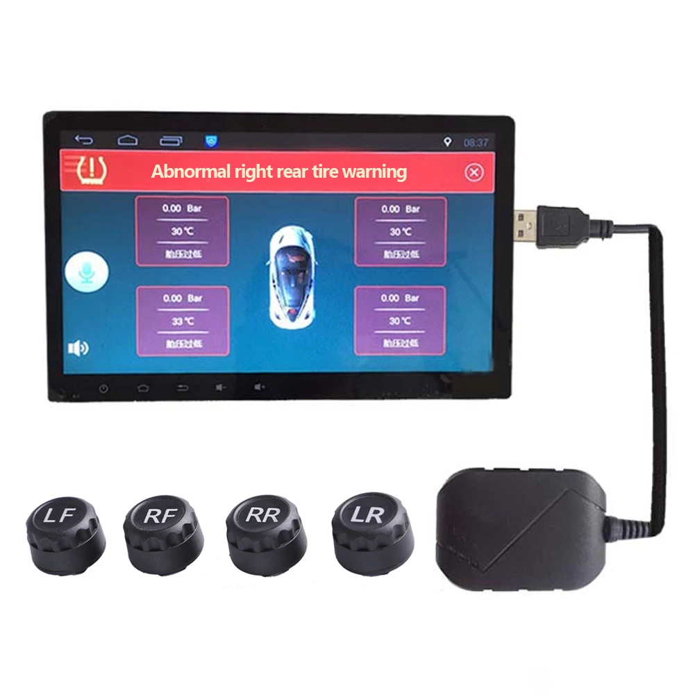 USB Android TPMS внешний датчик навигации автомобильный радиоприемник DVD-плеер система