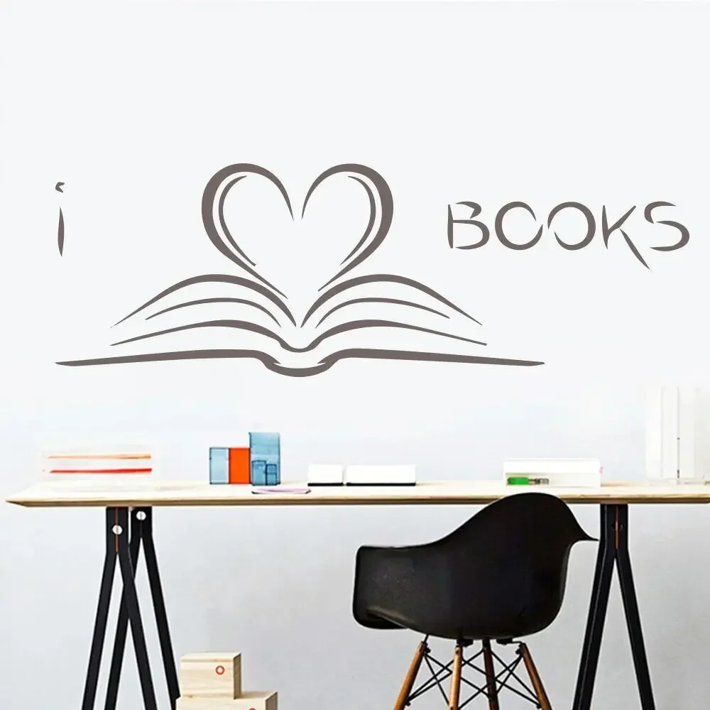 Скандинавские книги стикер на стену кабинет художественные обои декор для