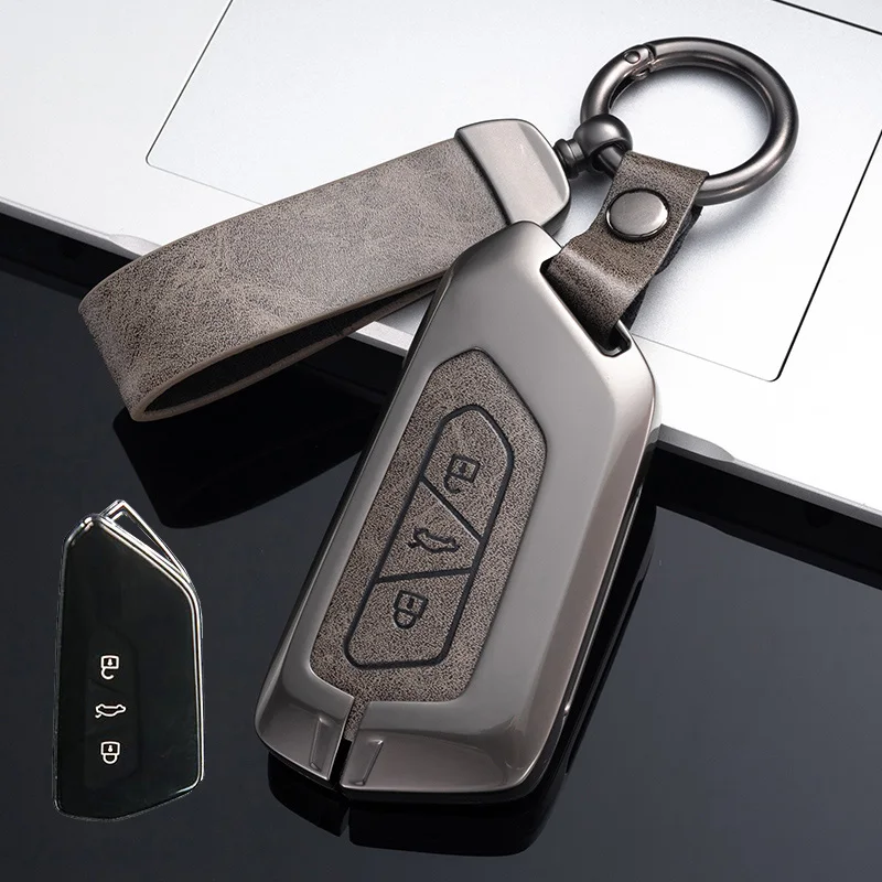 

Zinc Alloy Car Key Case Cover Fob shell for Skoda Octavia A8 MK4 Mk8 2020 2021 Seat Leon Mk4 Cupra Formentor
