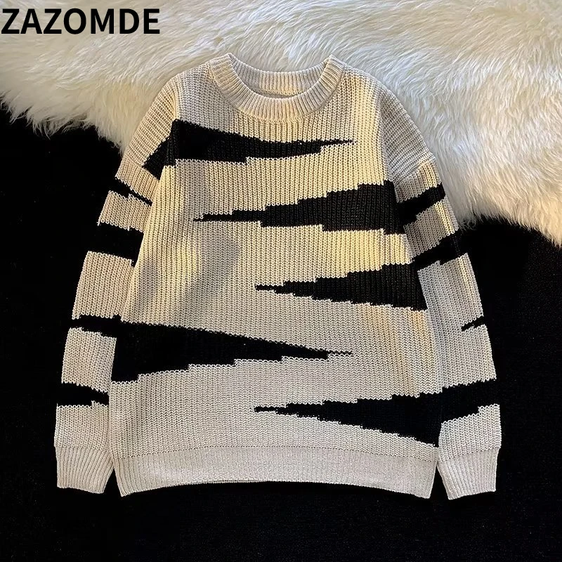 

Свитер, пуловеры для мужчин, колледж, пары, лоскутный дизайн, модный Повседневный Весенний новый мягкий Свободный корейский стиль, универсальный Винтажный стиль