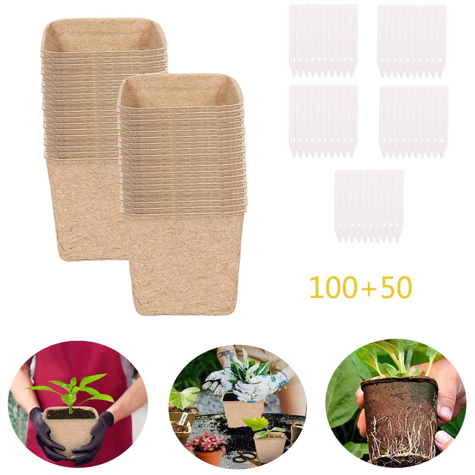 

Seed Peat Gardening Seedling Cup Environmental Pulp Environmen Flower Starting Kits Potatoes