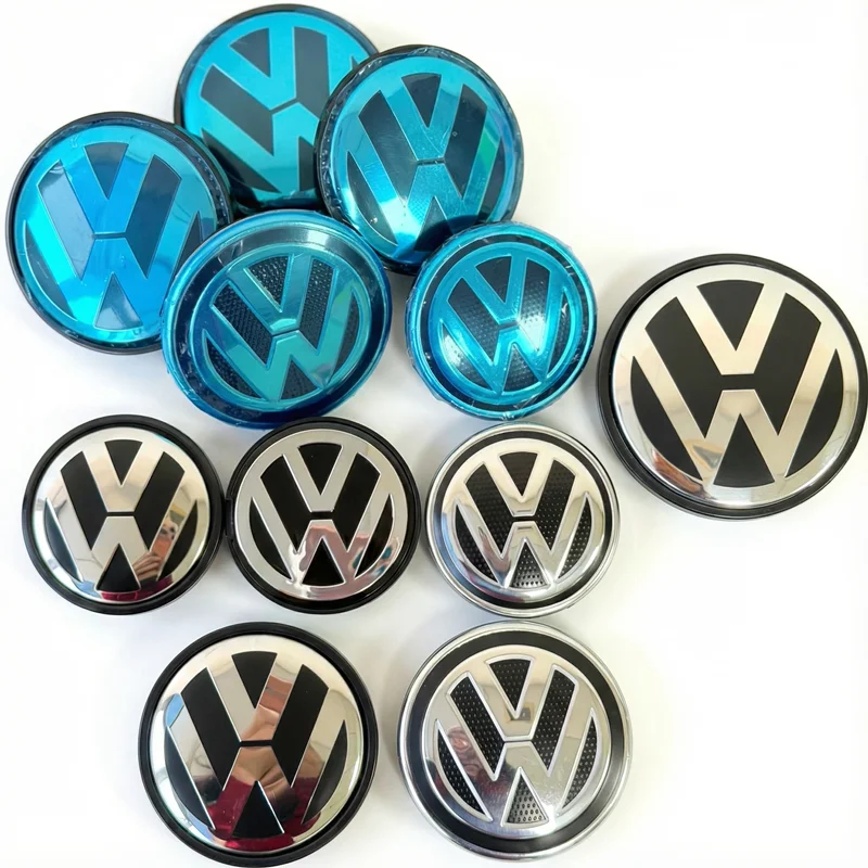 4Pc 65mm 55mm VW Car Wheel Center Cap Hub Covers Hun caps For Volkswagen Passat Tiguan GTI Golf Jetta Polo Beetle CC Accessories