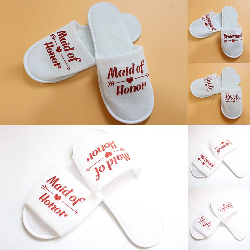 

Disposable Women Korean Version Flip Flop Lover Get Married Wedding Comfortable Pajamas Party Loafer Hotel Travel Spa Slippers