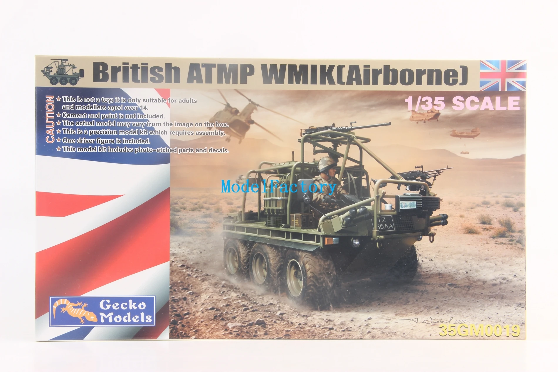 

Модель Gecko 35GM0019 1/35 Британский ATMP WMIK (воздушно-капельный) модельный комплект