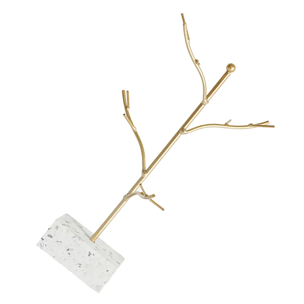 

Jewelry Tree Holder Display Stand Necklace Organizer Rack Bracelet Hanging Earring Tower Hanger Tabletop Rings Metal Storage