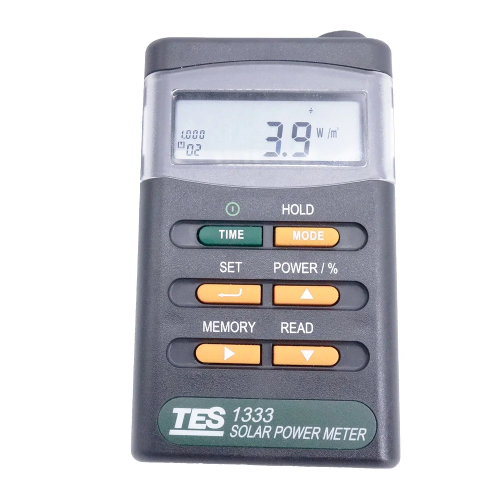 

TES-1333 Solar Power Tester Meter Digital Radiation Detector Test Range 400-1100nm 2000W/m2