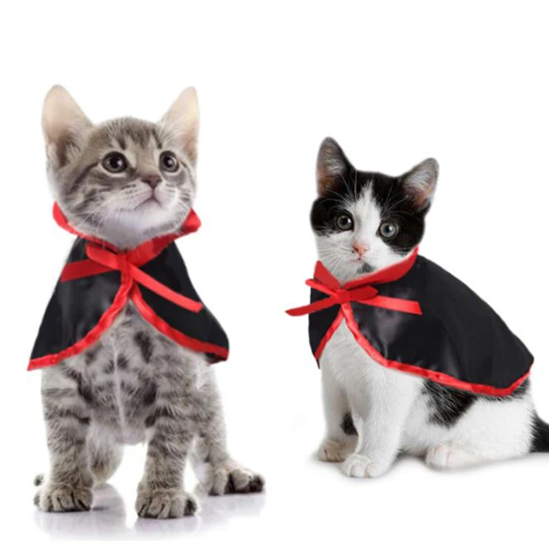 

Halloween Cat Dress Up Shawl Pet Costume Cute Cosplay Vampire Cloak for Small Dog Cat Kitten Puppy Dress Kawaii Cat Accessoties
