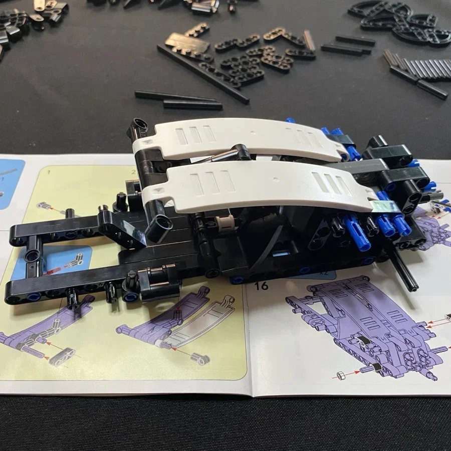 492 шт. технический спортивный гоночный автомобиль строительные блоки модель