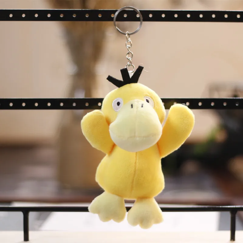 

Cartoon Anime Yellow Duck Toy Doll Plush Stuffed Keychain Pendant Cute Yellow Duck Plush Doll Girl Bag Ornaments Christmas Gift