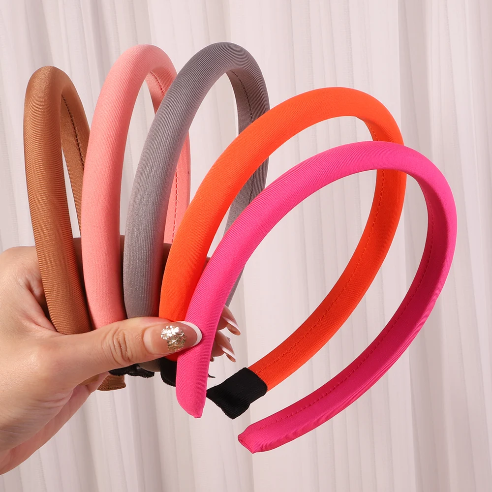 

2022 Fashion Elegant Solid Hair Bands For Women Girls Simple Soft Hair Hoop Thicken Hairbands Headband Headwear Hair Accessories