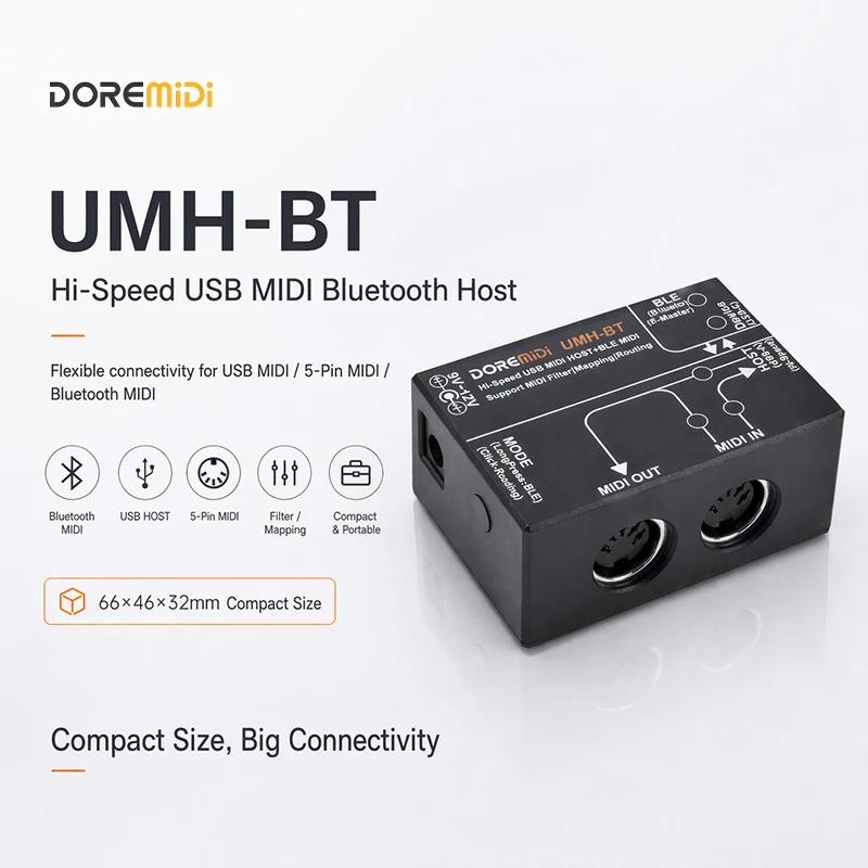 Фото DOREMiDi Bluetooth USB MIDI USB MIDI HOST BT №1