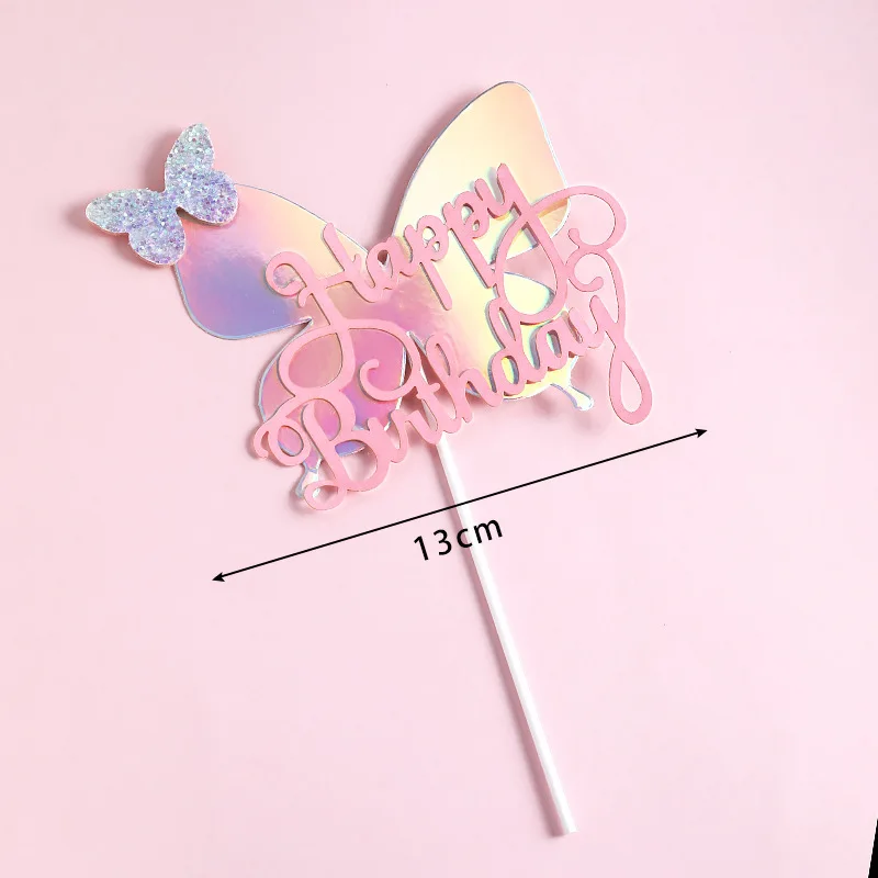 

Радужная бабочка для торта