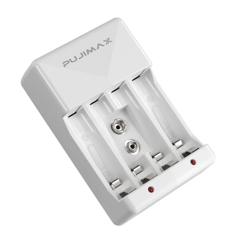 

Для перезаряжаемых батарей 9 в Ni-mh/Ni-Cd/li-ion 1,2 в AA/AAA, 4 слота, быстрая зарядка, умное зарядное устройство, вилка стандарта США