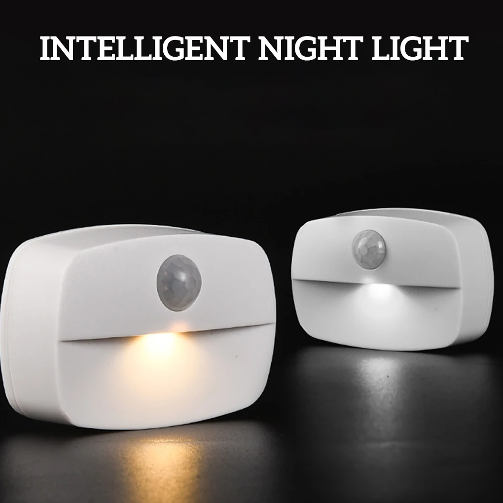 

Smart Induction Night Light Automatic Sensor Lamp Bedside Closet Corridor Cupboard Home Living Room Bedroom Cold 6