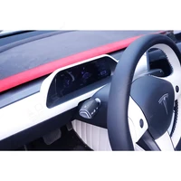 for tesla model 3 model y android car digital virtual instrument lcd dashboard display meter carbon fiber wood panel navigation