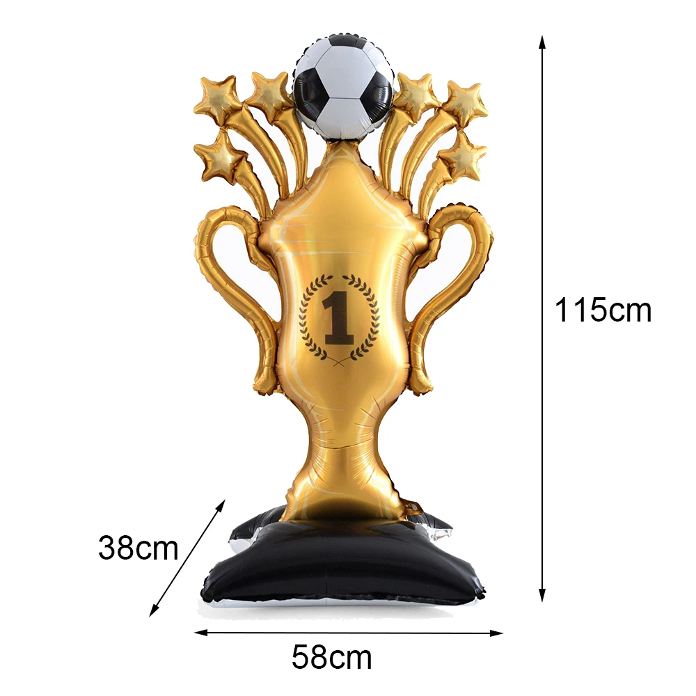 

Стоящий футбольный шар из фольги для детей