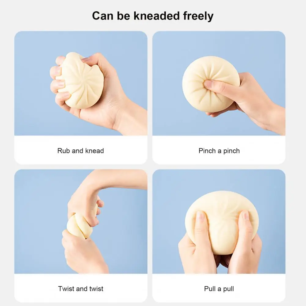 Медленно восстанавливающие форму игрушки-пельмени для снятия стресса имитация