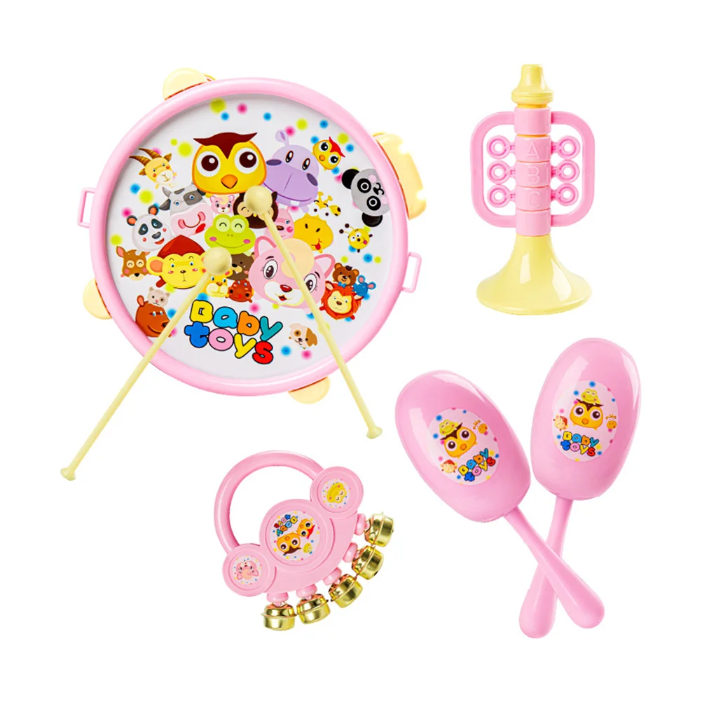 

Waist Drum Clap Drum Instrument Toys Set Plastic Infant Instrument Plaything Kit Child Kids Children's musical instruments