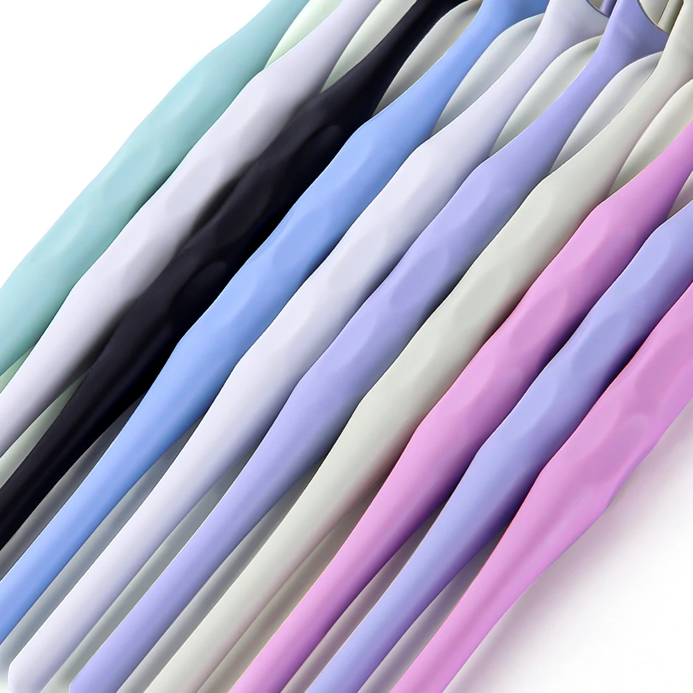 10pcs/Box With Random Colors Dental Double Sided Mouth Mirrors Autoclavable Surface Exam Reflectors With Handle