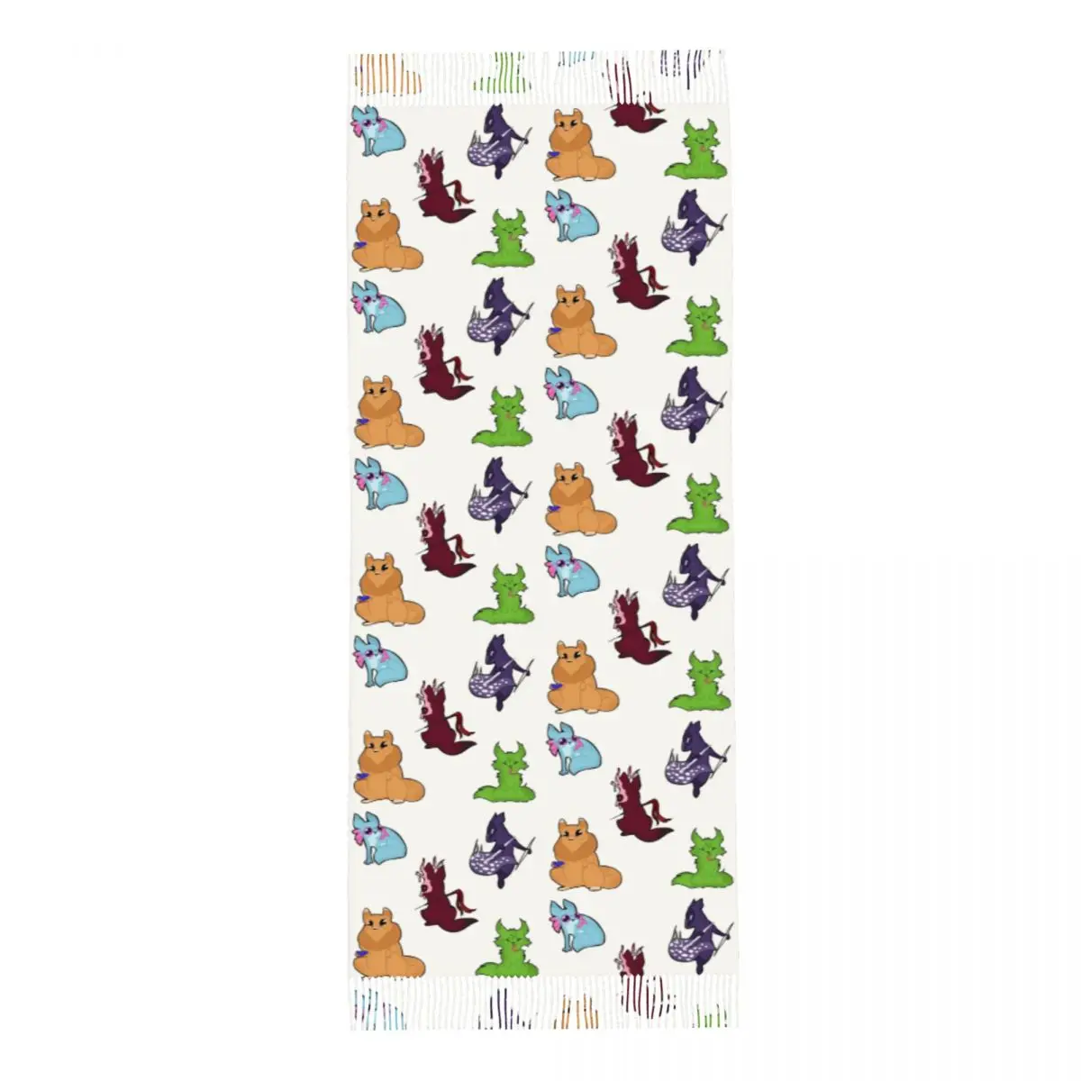 Дождевой мир пуховый шарф шарфы с кисточками женские мягкие теплые шали и