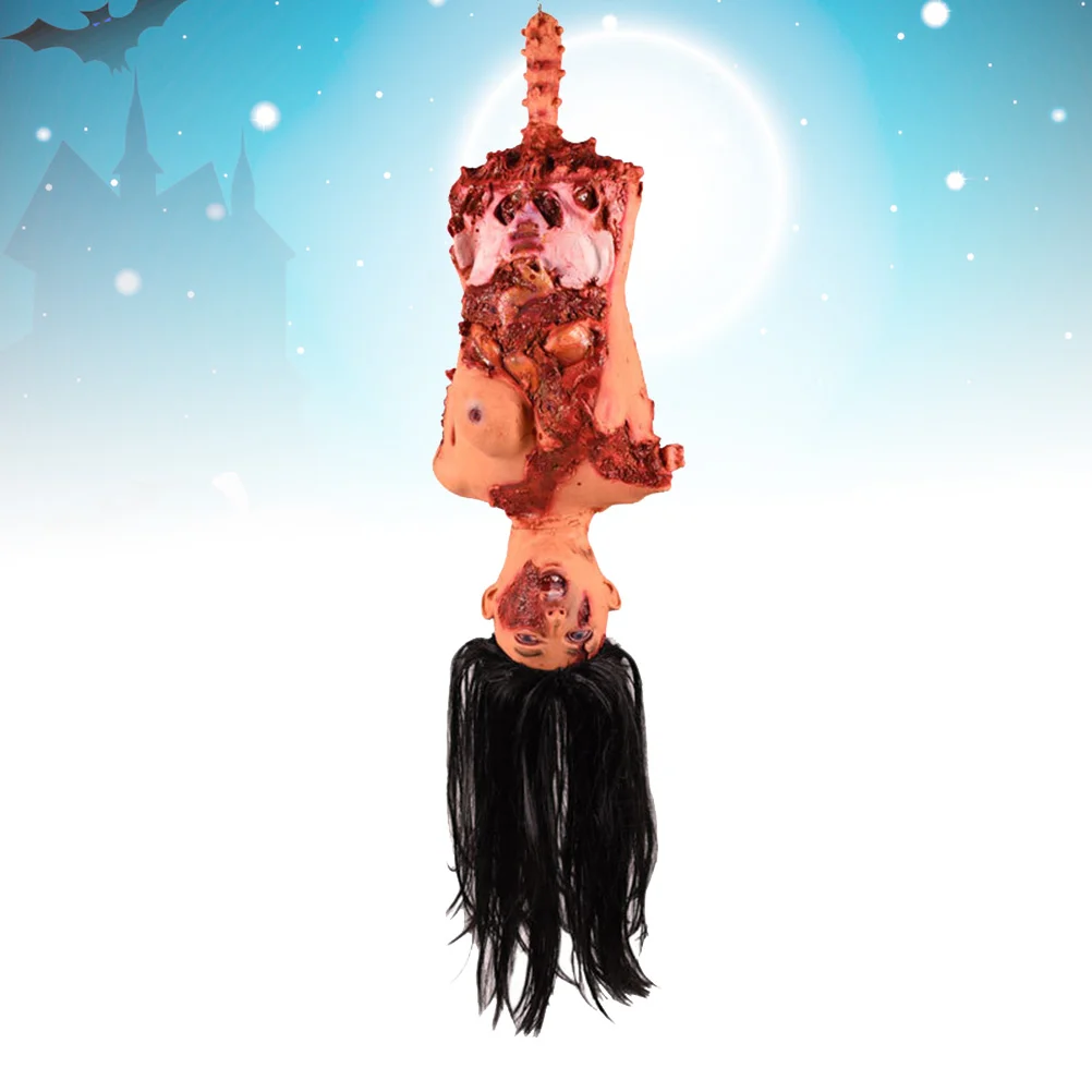 

Hair Decorations Halloween Prop Hanging Dry Corpse Toy Electric Half Body Horror Prank