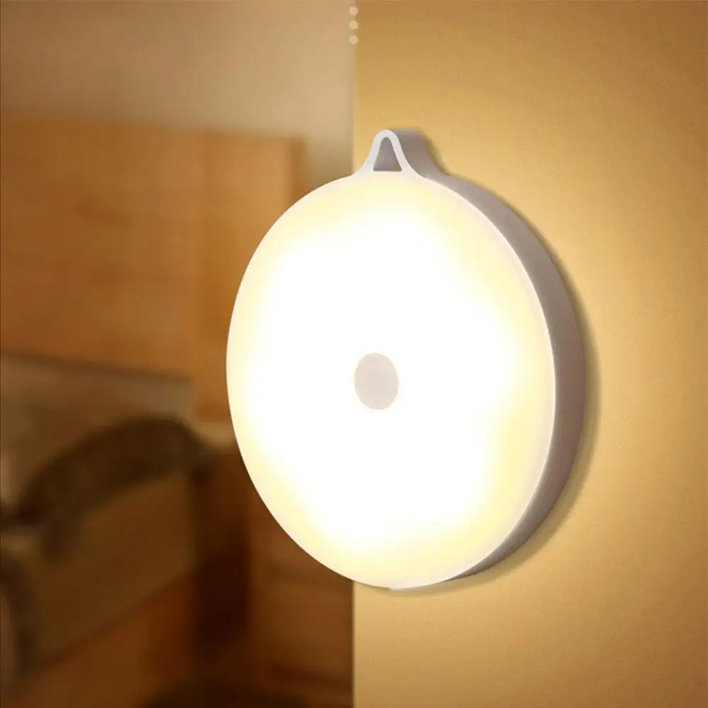 

Светильник индукционный с круглым сенсорным датчиком, беспроводной Перезаряжаемый светильник для коридора, Прямая поставка