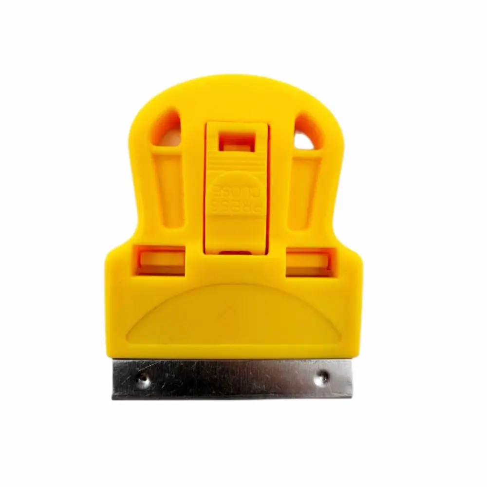 Мини-пластиковый скребок, стальное лезвие с лезвием, средство для удаления автомобильных наклеек, одностороннее очиститель для внедорожников