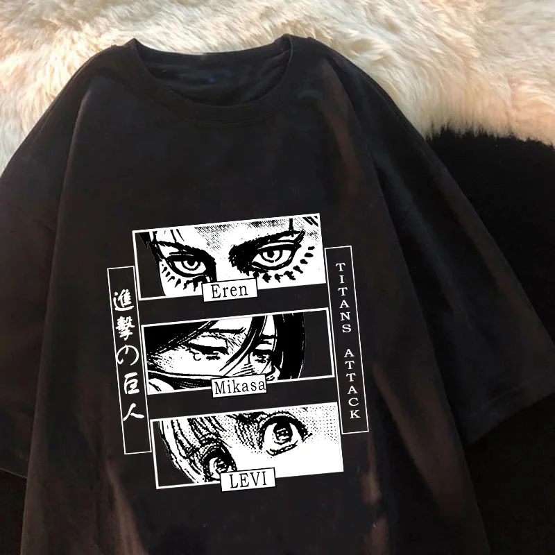 

Футболка мужская с рисунком из аниме финального сезона «атака на Титанов»