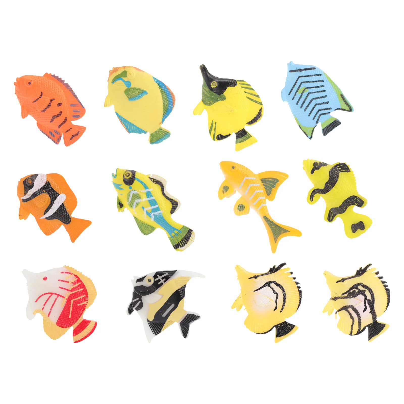

12pcs Simulation Marine Life Animals Model Fish Model Toys Early Education Supplies