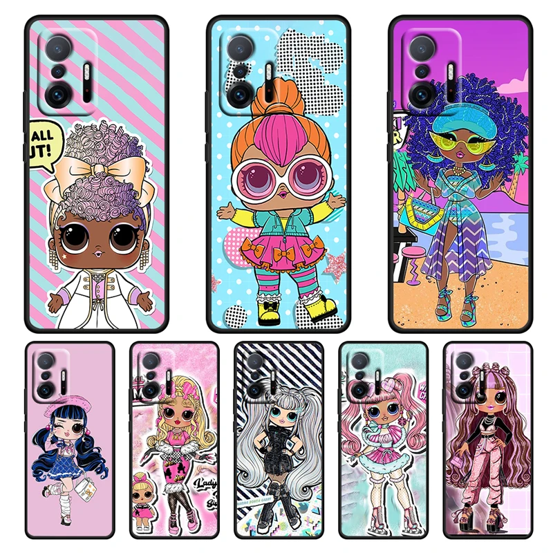 

Cartoon L.O.L. SURPRISE For Xiaomi Mi 12 11 11T 10 10T Ultra Pro Lite Note10 5G Silicone Soft TPU Black Phone Case Capa Cover