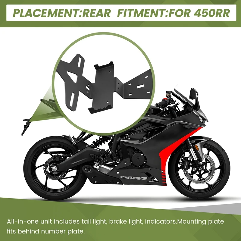 Кронштейн для номерного знака мотоцикла KOVE 450RR 450 RR 450Rr