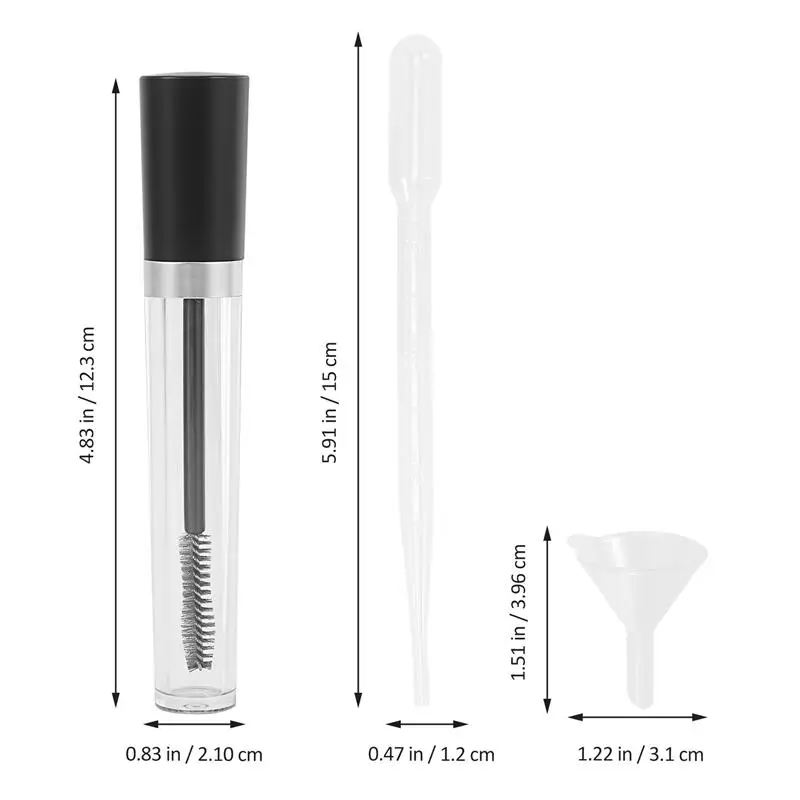 2 набора пустых тубок и палочек для туши ресниц с трубками капельницей
