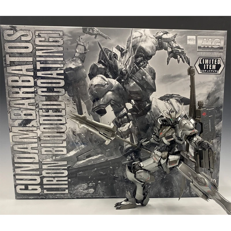 

Фигурка Bandai Mg Gundam Barbatos, фигурка с железным покрытием крови, пластиковая модель в масштабе 1/100, в сборе, скульптура, подарок