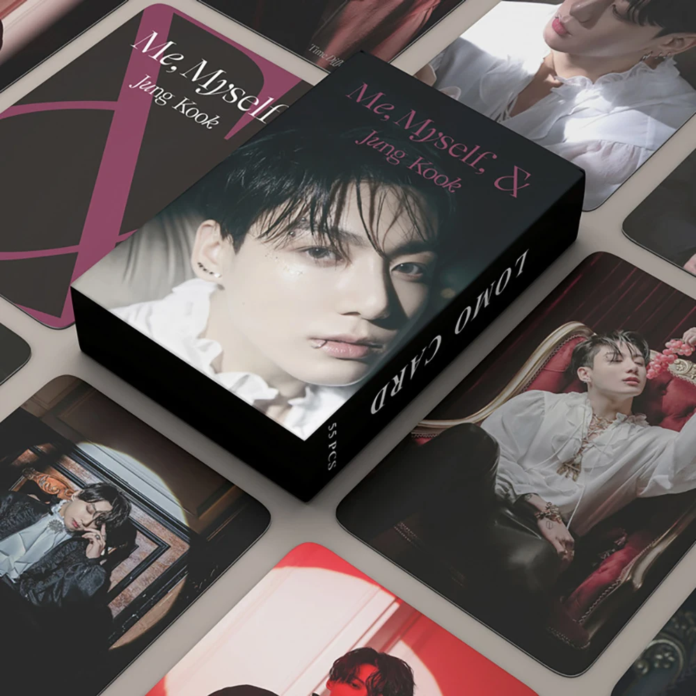 

Kpop Idol 55pcs/set Lomo Cards JUNGKOOK Time Difference Photocards Photo Card Postcard for Fans Collection