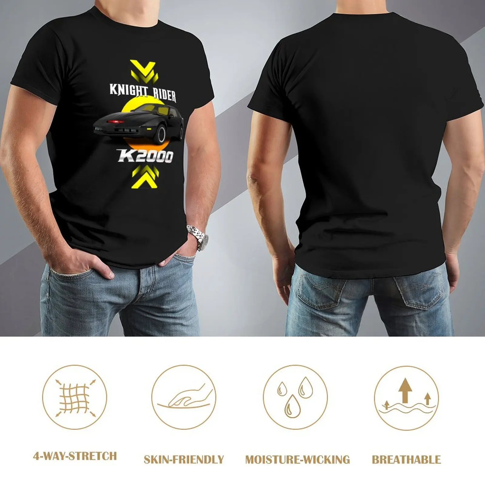 Футболка K2000 Knight Rider возвышенная одежда в стиле хиппи мужские белые футболки