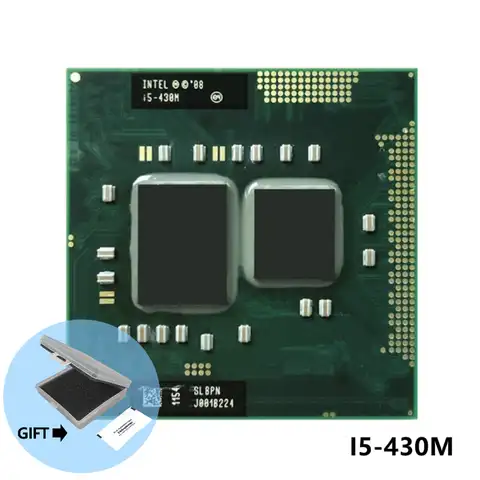 Процессор Intel Core I5 430m cpu 3 M/2,26 ГГц/2533 МГц/двухъядерный процессор для ноутбука аналогичен PM55 HM57 HM55 QM57 rPGA988A