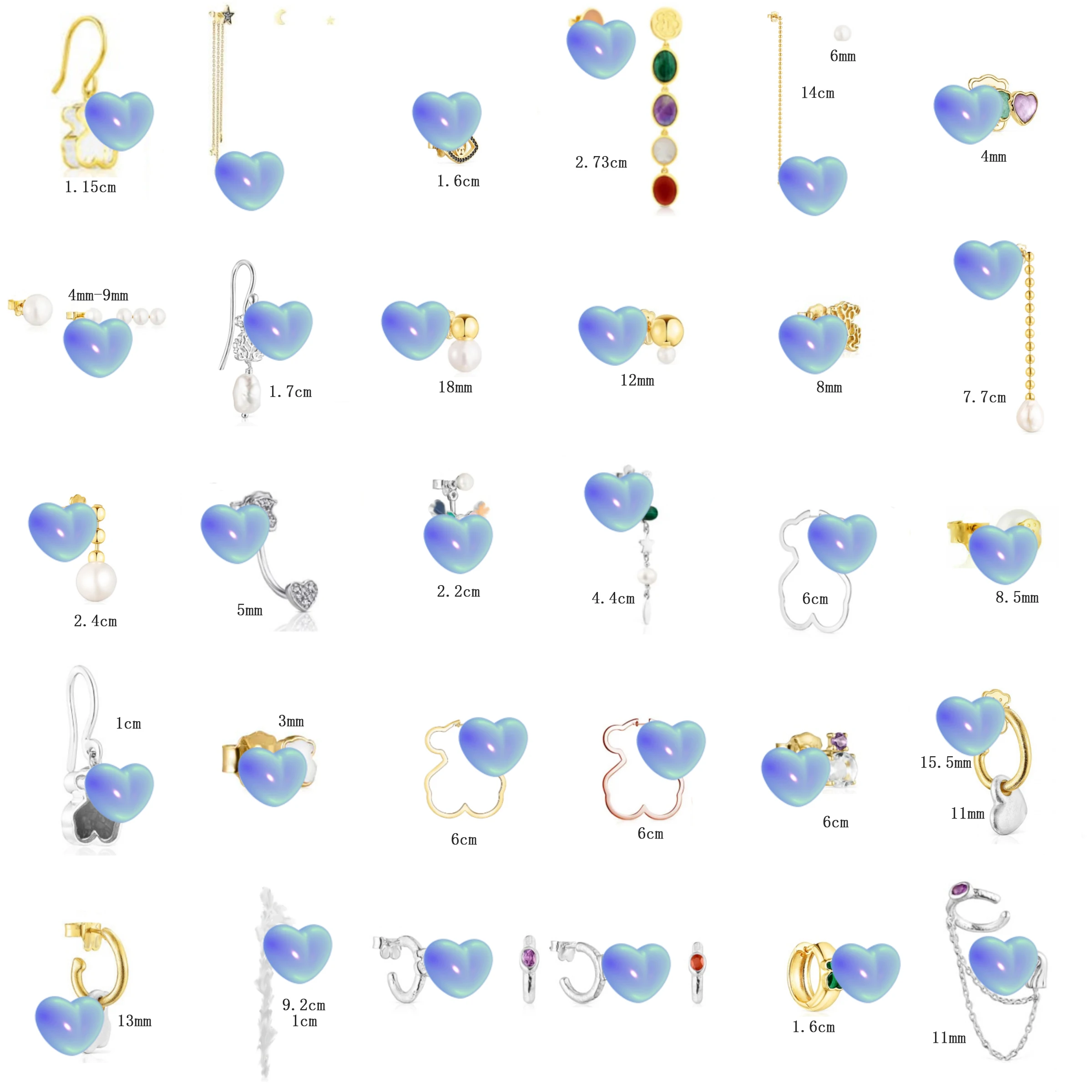 

2023 модные серьги с испанским медведем-стильные и элегантные украшения из бисера 361-390