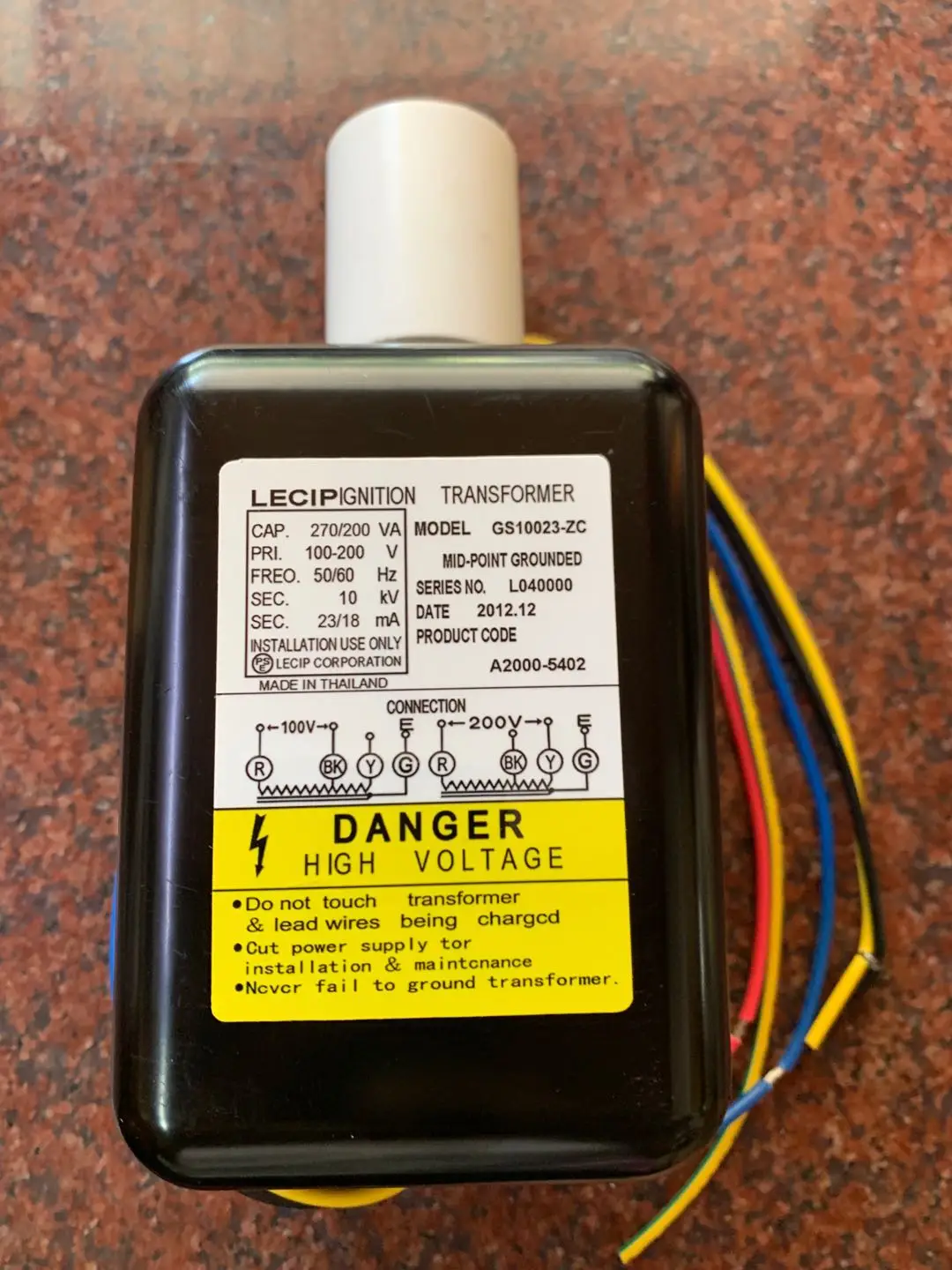 GS10023-ZC Трансформатор зажигания прибора горения японская горелка LECIP