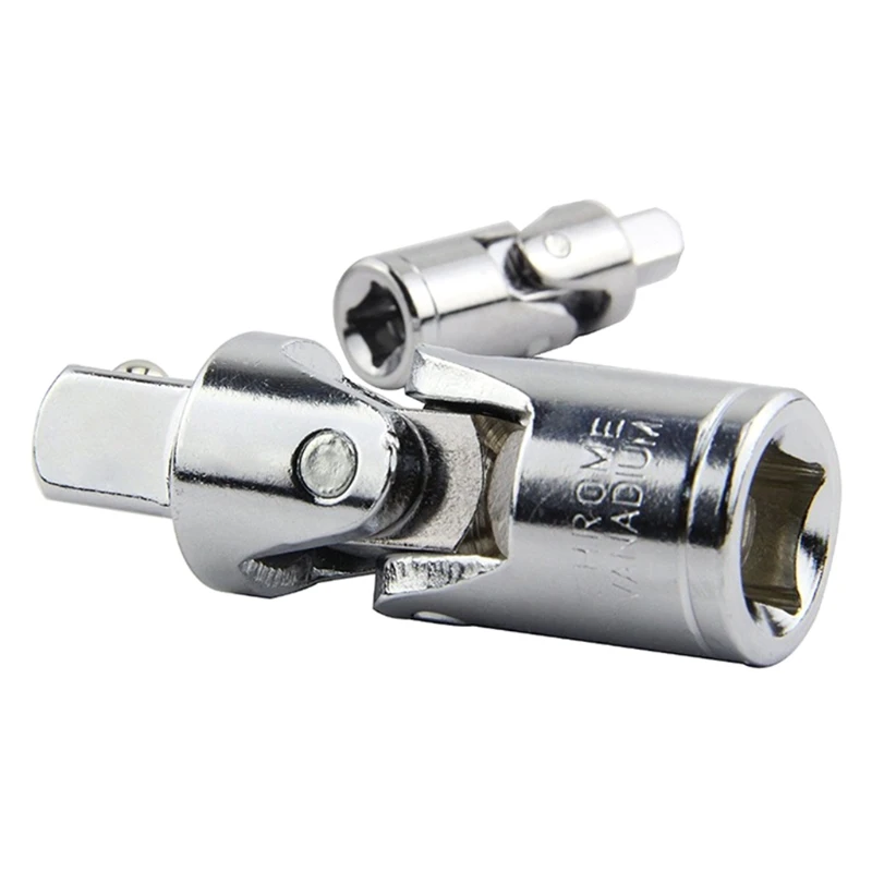 

Wobble Socket Adapters 3 Pcs Power Drill Sockets Adapter Sets 360° Rotatable Universal Joint Swivel Socket Set 1/4" 3/8