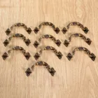 Античный латунный для ручек и ручек шкафа, 10 шт.