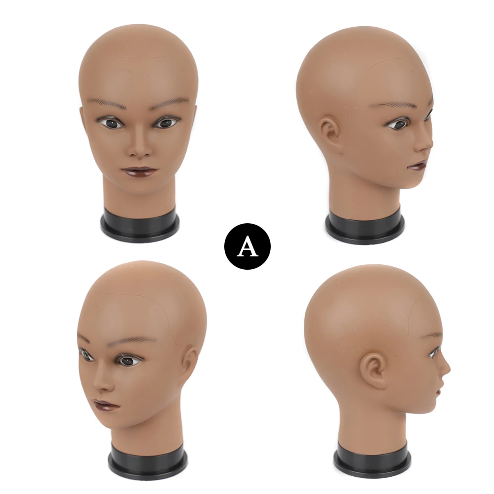 New Afro Female Manikin Model For Making Wigs Styling Practice Hairdressing Bald Mannequin Head Hat Headwear Display Stand