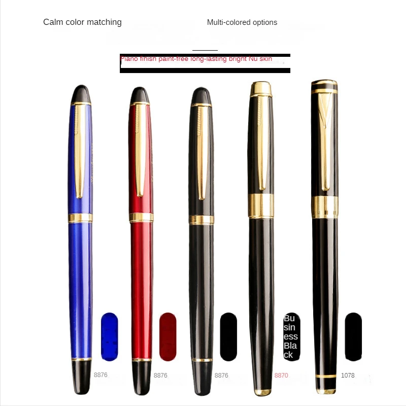 

Premium Metal Fountain Pen 2022 School Teacher Stationery Gift Boxed Calligraphy Signature Fountain Pen for Office Accessories